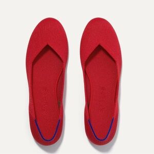 Red Round Toe Rothy’s Flats